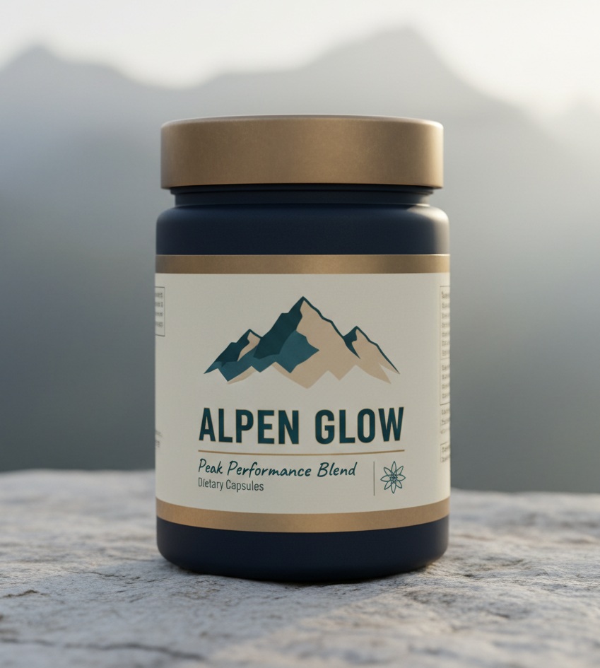 ALPEN GLOW daily nutritional formula bottle